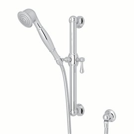 Perrin & Rowe Palladian Handshower Set With 24" Grab Bar and Single Function Handshower