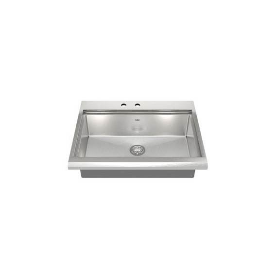 Kindred KCAS33 18 gauge Single Appliance sink complete with accessories