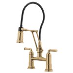 BRIZO ROOK 62274LF ARTICULATING BRIDGE FAUCET 