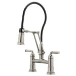 BRIZO ROOK 62274LF ARTICULATING BRIDGE FAUCET 