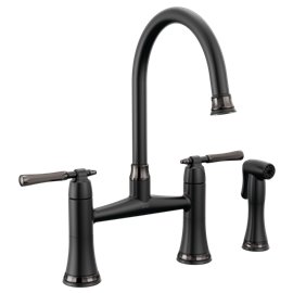 BRIZO TULHAM 62558LF BRIDGE FAUCET WITH SPRAY - 2L 