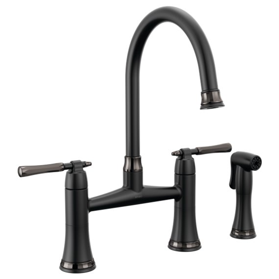 BRIZO TULHAM 62558LF BRIDGE FAUCET WITH SPRAY - 2L 