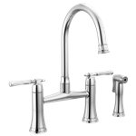 BRIZO TULHAM 62558LF BRIDGE FAUCET WITH SPRAY - 2L 