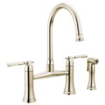 BRIZO TULHAM 62558LF BRIDGE FAUCET WITH SPRAY - 2L 