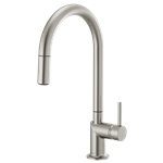 BRIZO ODIN 63075LF-LHP ARC PULL-DOWN KITCHEN FAUCET