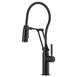 BRIZO SOLNA 63121LF ARTICULATING FAUCET WITH FINISHED HOSE