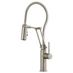 BRIZO SOLNA 63121LF ARTICULATING FAUCET WITH FINISHED HOSE