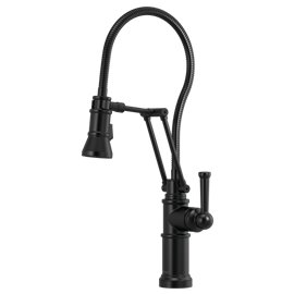 BRIZO ARTESSO 63125LF ARTICULATING FAUCET WITH FINISHED HOSE 