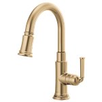 BRIZO ROOK 63974LF SINGLE HANDLE PULL-DOWN PREP KITCHEN FAUCET 