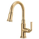 BRIZO ROOK 63974LF SINGLE HANDLE PULL-DOWN PREP KITCHEN FAUCET 