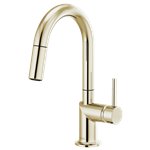 BRIZO ODIN 63975LF-LHP ARC PULL-DOWN PREP FAUCET