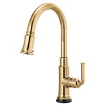 BRIZO ROOK 64074LF SINGLE HANDLE PULL-DOWN KITCHEN FAUCET WITH SMARTTOUCH 