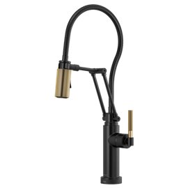 BRIZO LITZE 64143LF SMARTTOUCH ARTICULATING FAUCET WITH KNURLED HANDLE AND FINIS