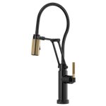 BRIZO LITZE 64143LF SMARTTOUCH ARTICULATING FAUCET WITH KNURLED HANDLE AND FINIS