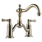 BRIZO ROOK 65536LF-ECO TWO HANDLE WIDESPREAD BRIDGE LAVATORY FAUCET