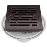 BRIZO BT062415 4" TILE-IN SQUARE SHOWER DRAIN 