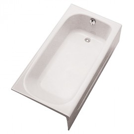 TOTO FBY1515LP L-HAND CAST IRON BATHTUB