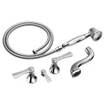 BRIZO ROOK T70360 FREESTANDING TUB FILLER TRIM W/ HS 2L