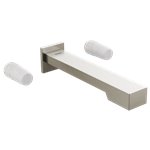 BRIZO FRANK LLOYD WRIGHT T70422-LHP TWO HANDLE WALL MOUNT TUB FILLER 