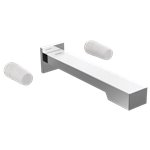 BRIZO FRANK LLOYD WRIGHT T70422-LHP TWO HANDLE WALL MOUNT TUB FILLER 