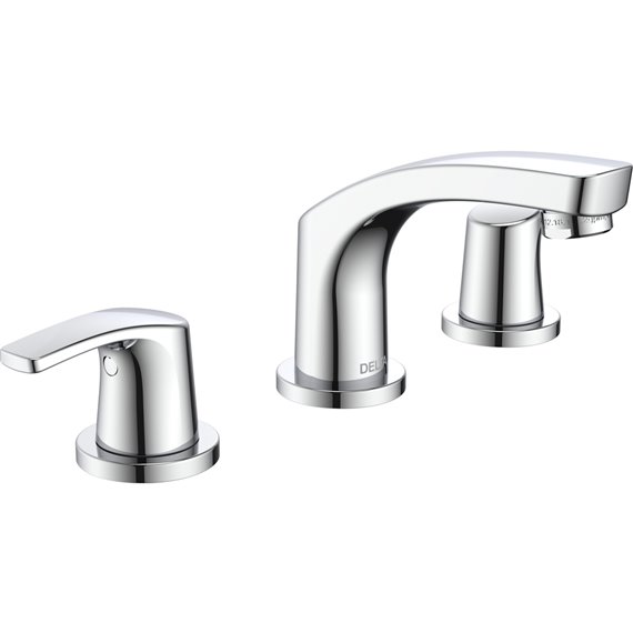 DELTA WYNNE 3534LF-LPU TWO HANDLE WIDESPREAD LAVATORY FAUCET - LESS POP-UP 