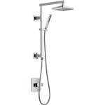 DELTA MODERN ANGULAR DF-KIT22 EMERGE 18" SHOWER COLUMN KIT 