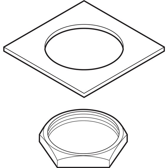 DELTA RP6056 D-NUT AND WASHER 