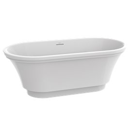 Graff CAM64L-OF Camden Freestanding Bathtub with Integrated Overflow 
