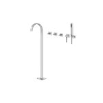 Graff G-1853-C14U Sade Floor-Mounted Tub Filler with Wall-Mounted Handshower and Diverter