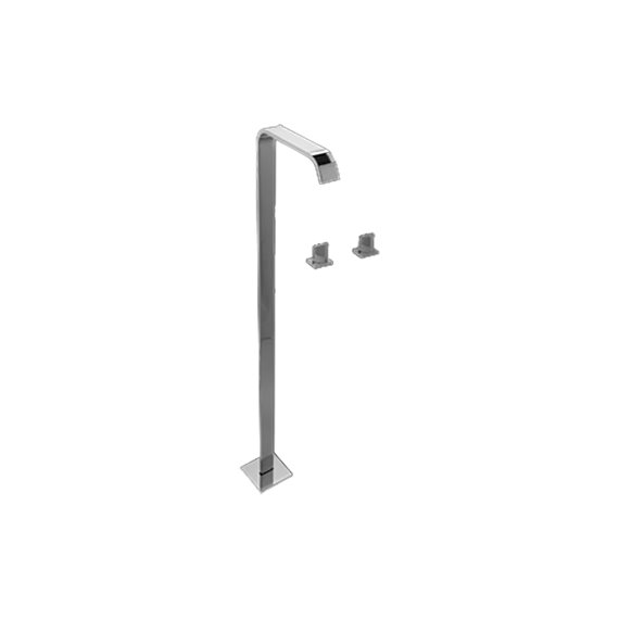 Graff G-3652-C14U Targa Floor-Mounted Tub Filler with Wall-Mounted Handles