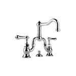 Graff G-3800-LM34 Adley Widespread Bridge Lavatory Faucet