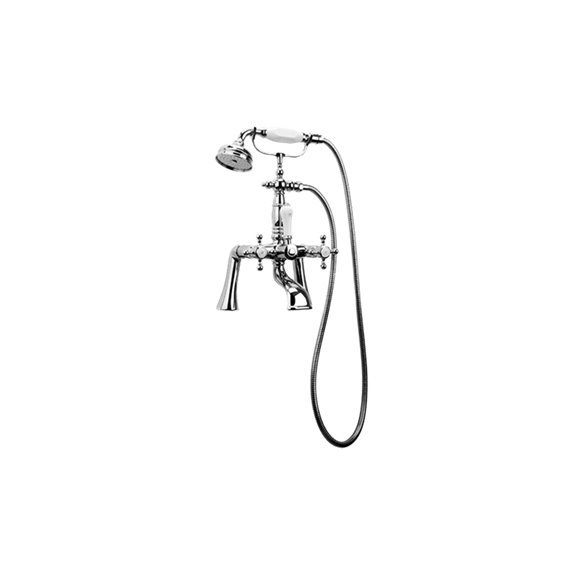 Graff G-3890-C2 Adley Exposed Deck-Mounted Tub Filler with Handshower Set