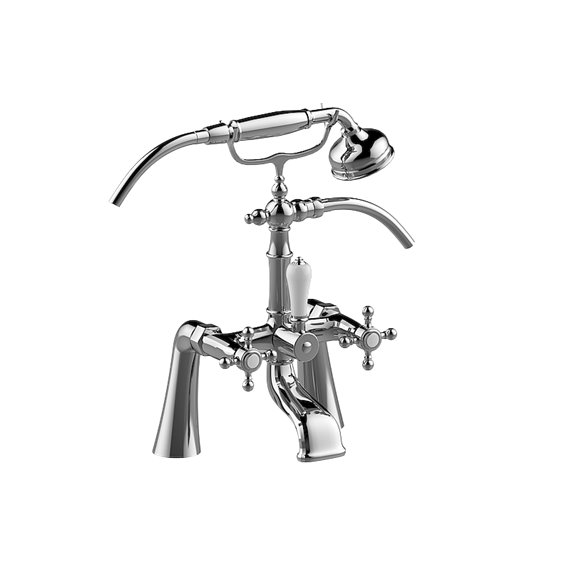 Graff G-3893-C2 Adley Exposed Deck-Mounted Tub Filler with Handshower Set