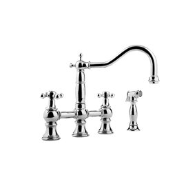 Graff G-4845-C7 Adley Bridge Kitchen Faucet with Side Spray 