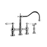 Graff G-4845-LC1 Adley Bridge Kitchen Faucet with Side Spray 