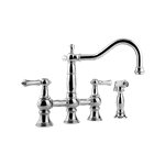 Graff G-4845-LM15 Adley Bridge Kitchen Faucet with Side Spray 