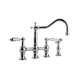 Graff G-4845-LM34 Adley Bridge Kitchen Faucet with Side Spray 