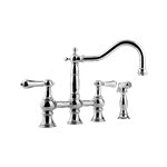 Graff G-4845-LM34 Adley Bridge Kitchen Faucet with Side Spray 