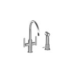 Graff G-5675-LM49K Contemporary Two-Handle Single-Hole Bar/Prep Faucet with Independent Side Spray