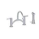 Graff G-5895-LM46B Contemporary Bridge Bar/Prep Faucet with Independent Side Spray