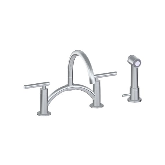 Graff G-5895-LM49 Contemporary Bridge Bar/Prep Faucet with Independent Side Spray