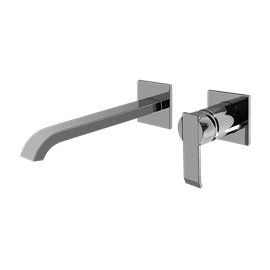 Graff G-6236-LM38W Qubic Wall-Mounted Lavatory Faucet with Single Handle