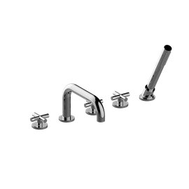 Graff G-6751-C17B Terra Roman Tub Set with Handshower - Rough and Trim