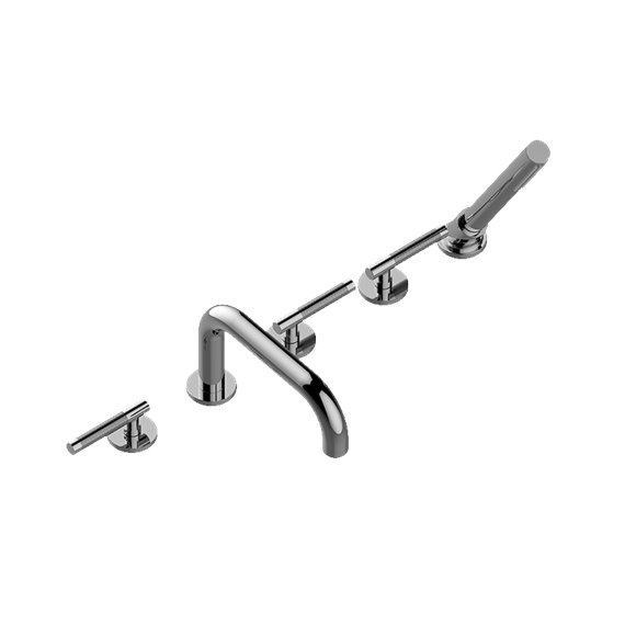 Graff G-6751-LM57B Harley Roman Tub Set with Handshower - Rough and Trim