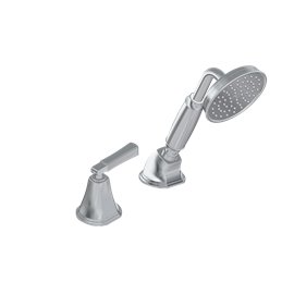 Graff G-6855-LM47B Finezza UNO Deck-Mounted Handshower and Diverter Set with Lever Handle - Rough and Trim 