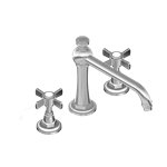 Graff G-6950-C16B Camden Roman Tub Set with Cross Handle - Rough and Trim