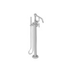 Graff G-6954-LM48N Camden Floor-Mounted Tub Filler - Rough and Trim 