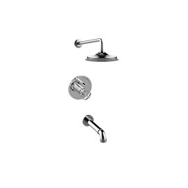 Graff G-7216-C18B Contemporary Pressure Balancing Shower Set - Rough and Trim