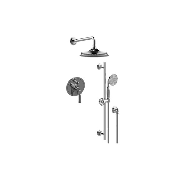 Graff G-7226-LM56B Contemporary Pressure Balancing Shower Set - Rough and Trim