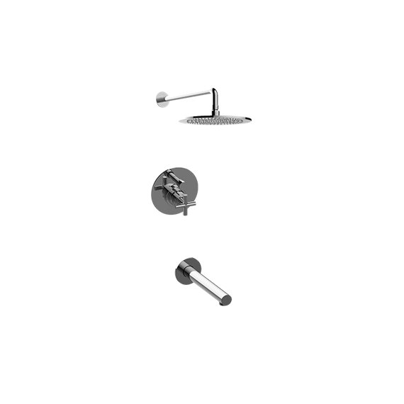 Graff G-7282-C17B Contemporary Pressure Balancing Shower Set - Rough and Trim